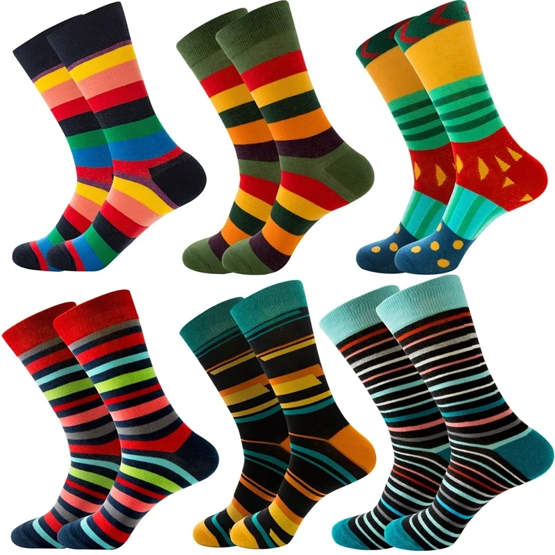 6 Pairs Adults Funny Socks Women Men Sports Football Runing Socks Basketball Soccer Fun Colorful Art Crew Socks