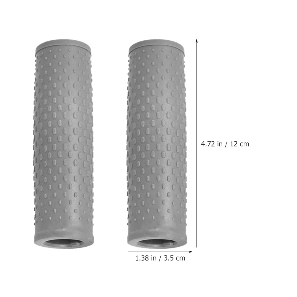 2pcs Rubber Handlebar Grips Shock Absorption Scooter Handle Grips Comfort Scooter Accessories Electric Supply
