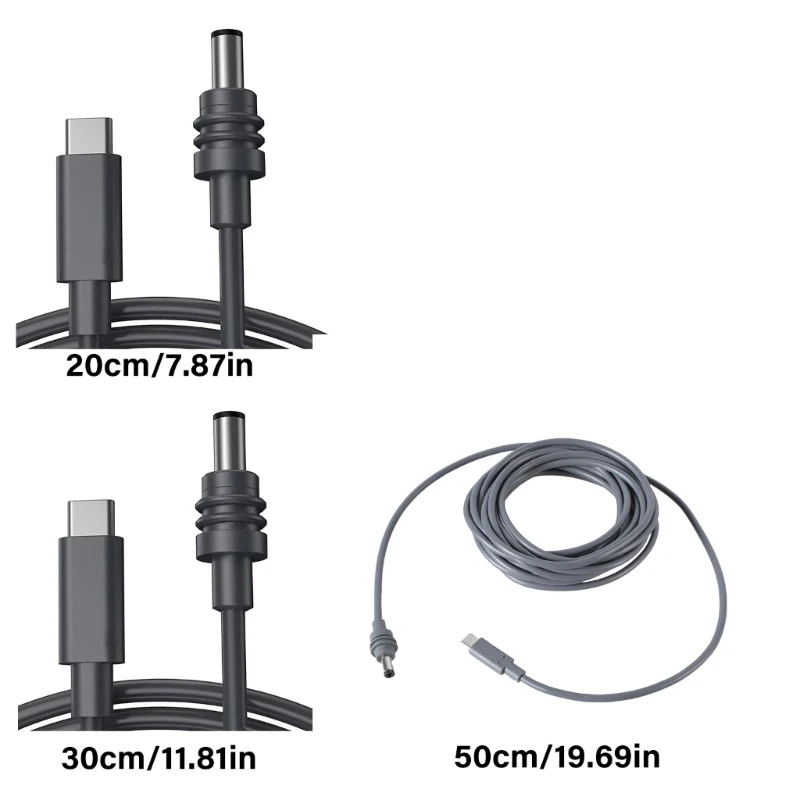 USB C to DC5.5mm 電源ケーブル ミニ 100W 防水屋外電源ケーブル用