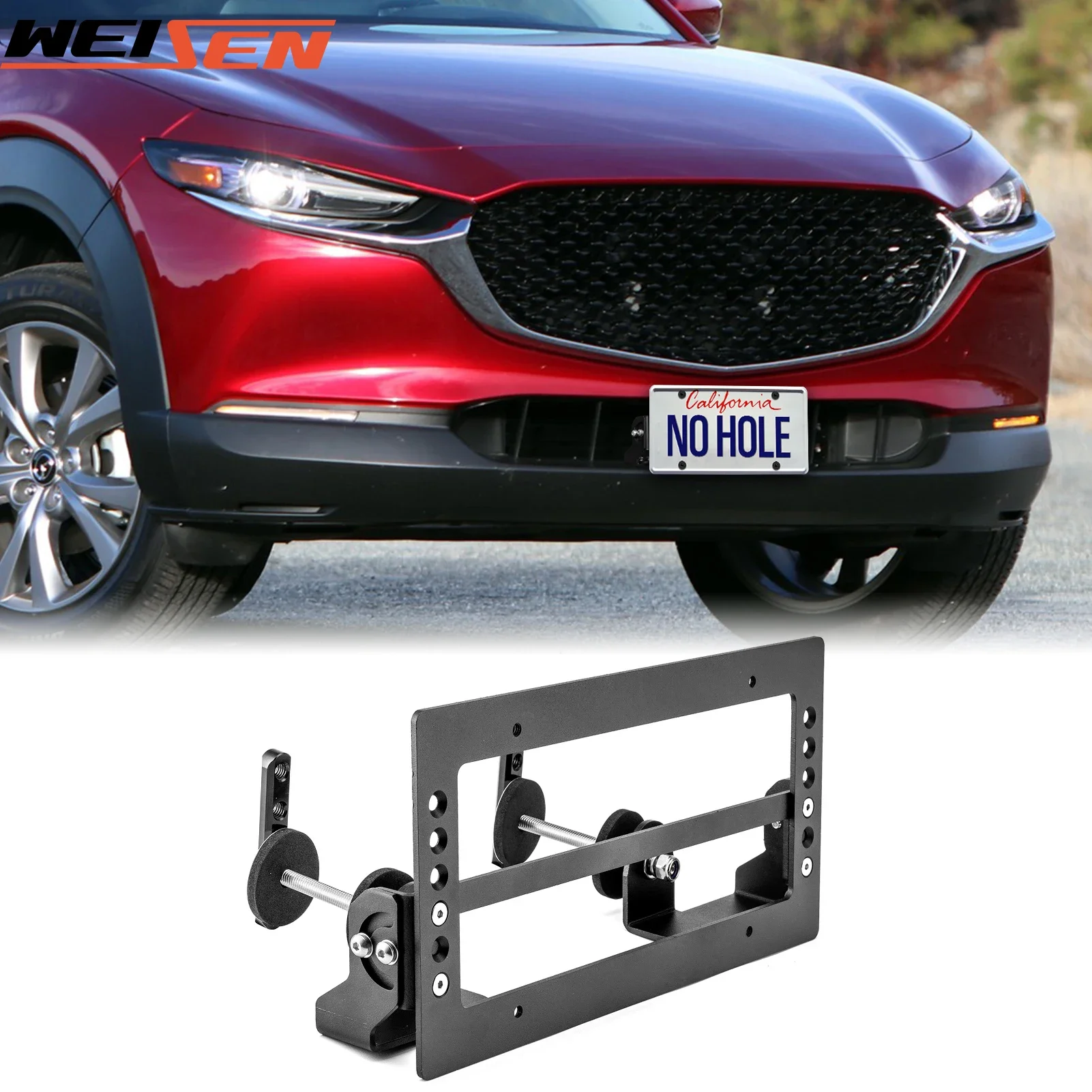 For MAZDA 5 MAZDA 6 MAZDA CX-5 RX7 MIATA CX-5 MX-5 Car Grille License Plate Holder Mount Bracket Kit Accessories