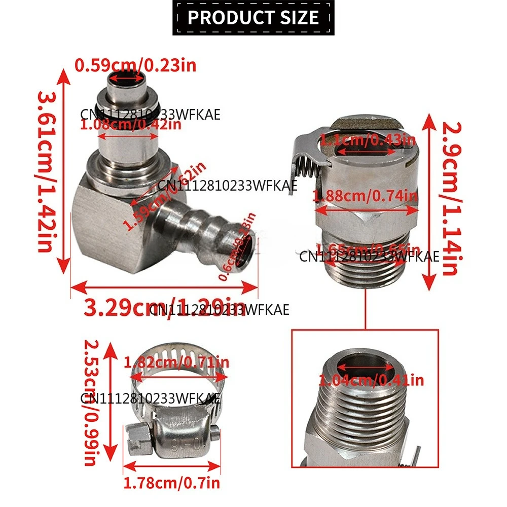 1 Set Fuel Pump Quick Release Metal Connector Silver New For BMW R1200GS ADV R1200RT S1000RR K1200R K1300R K1600GTL HP4 RnineT