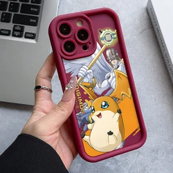 Patamon Angemon Phone Case for iPhone 16 15 14 Plus 13 12 Mini 11 Pro Max X Xs XR 8 7 Soft TPU Ladder Lens Protection Cover