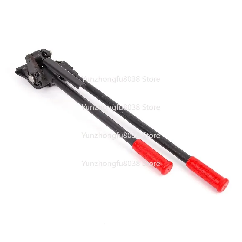 600Mm Long Handle Manual Steel Strapping Tensioner with Sealer and Buckle for Wrapping Steel Strip Width 19-32mm