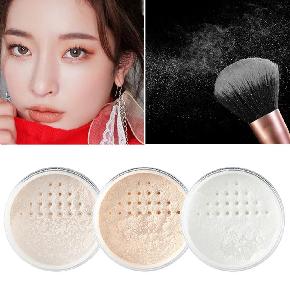 3 Colors Mineral Face Powder Oil Control Translucent Setting Powder Full Coverage Waterproof Face Powder Makeup Products