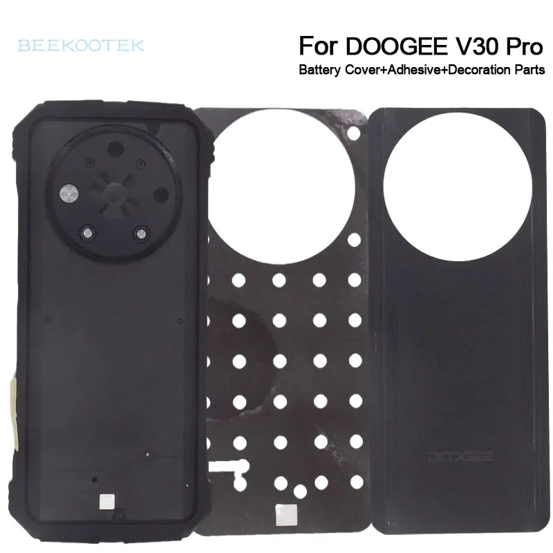 

New Original DOOGEE V30 Pro Back Cover Rear Battery Cover Decoration Parts With Foam Adhesive For DOOGEE V30 Pro Smart Phone