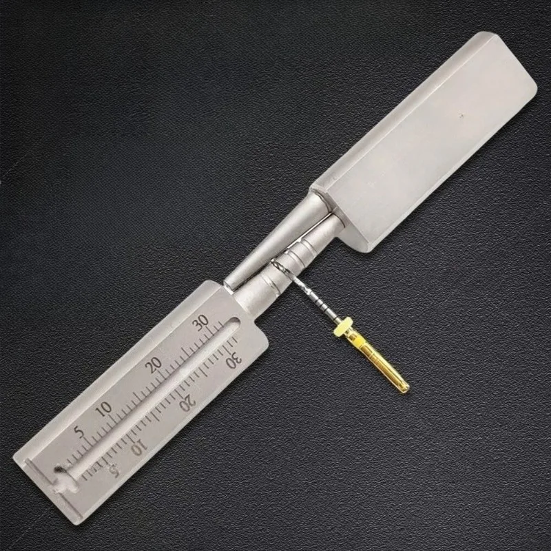 Dental Root Canal File Measuring Ruler, Root Canal File Pre-bender Root Canal File Disinfection Rack with Memory Placement Rack