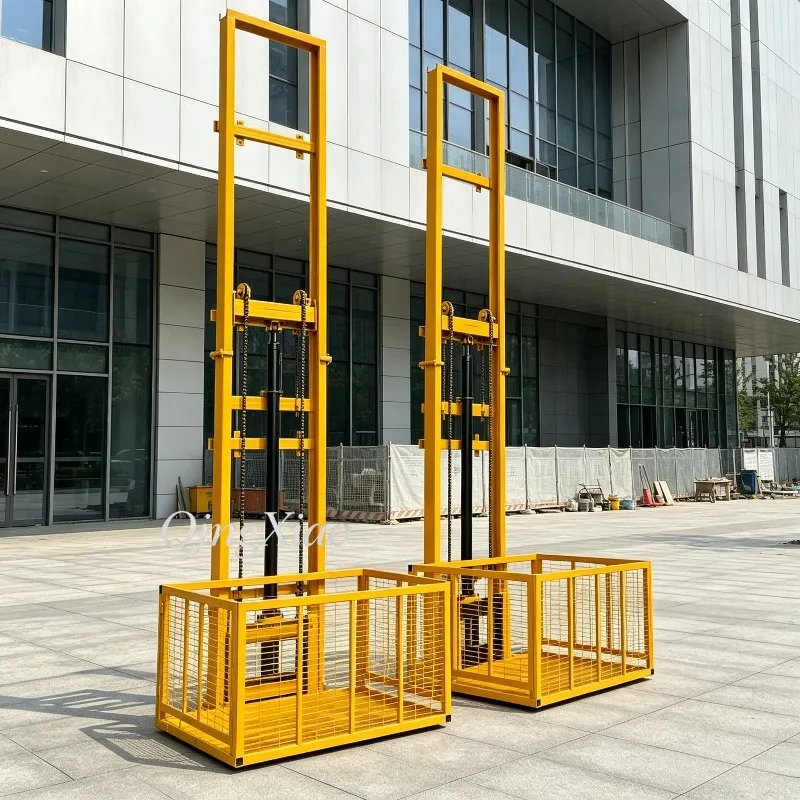 Industrial Hydraulic Lifting Platform Heavy Load Cargo Elevator Stable Durable Freight Lift Factory Warehouse Storage Material
