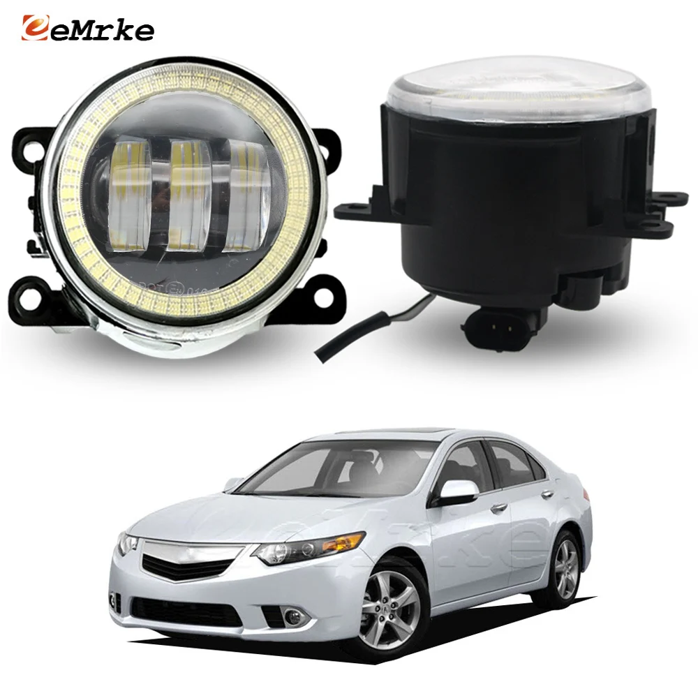 

Led Headlight Fog Lights For Honda Accord VIII CU CW Acura TSX 2011-2014 Angel Eye DRL Driving Daylight Front Bumper Fog Lamp