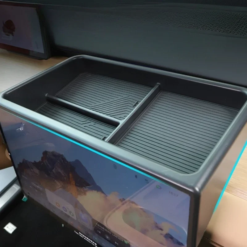 Für Chery EXEED Sterra ET Zentrale Steuerung Dashboard Lagerung Box Bildschirm Navigation Zurück Lagerung Box Änderung Zubehör