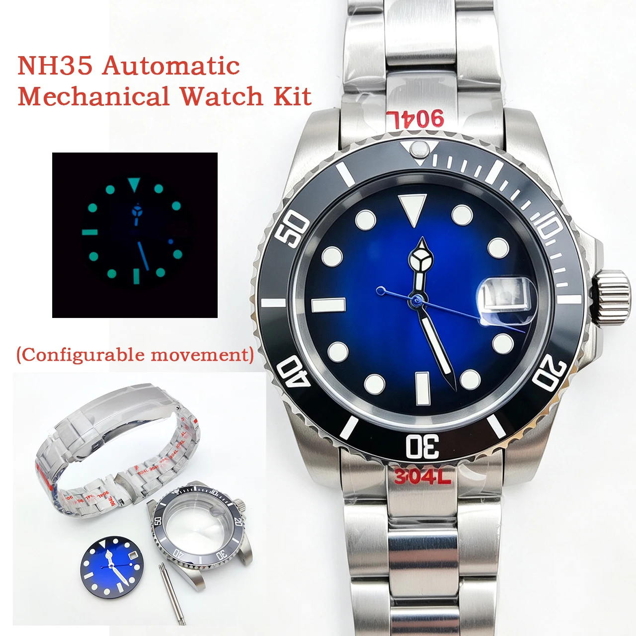 new-arrival-40mm-nh35-deep-blue-watch-kit-luminous-dial-ceramic-bezel-sapphire-crystal-solid-caseback-steel-bracelet-waterproof