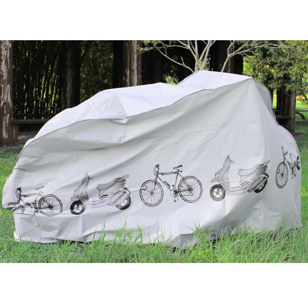 Outdoor Bike Large Waterproof Cover Waterproof Polyester Dust Cover Lightweight Portable 200x100 For Electric Vehicle Parts