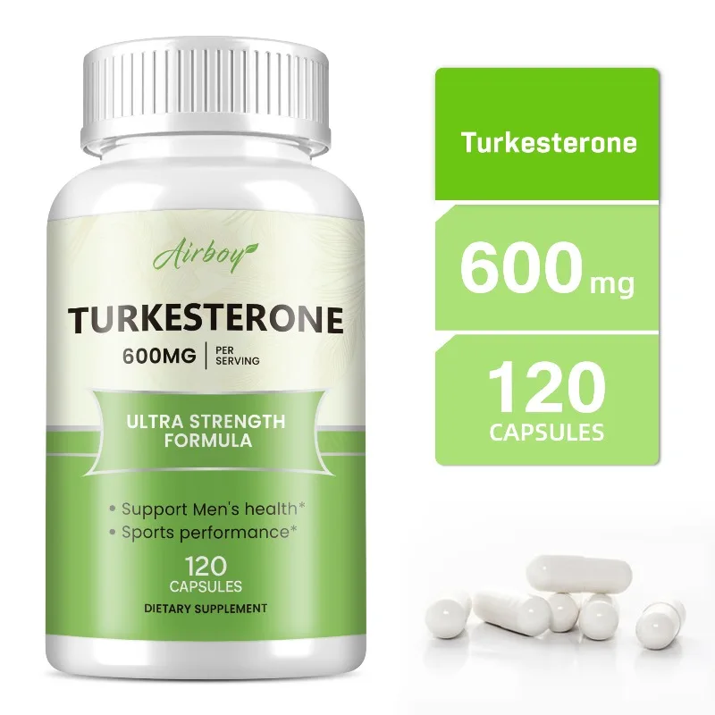 Turkesterone Supplement - Dietary Supplement, Promotes Muscle Growth and Recovery, Improves Endurance, Boosts Vitality, Non-GMO