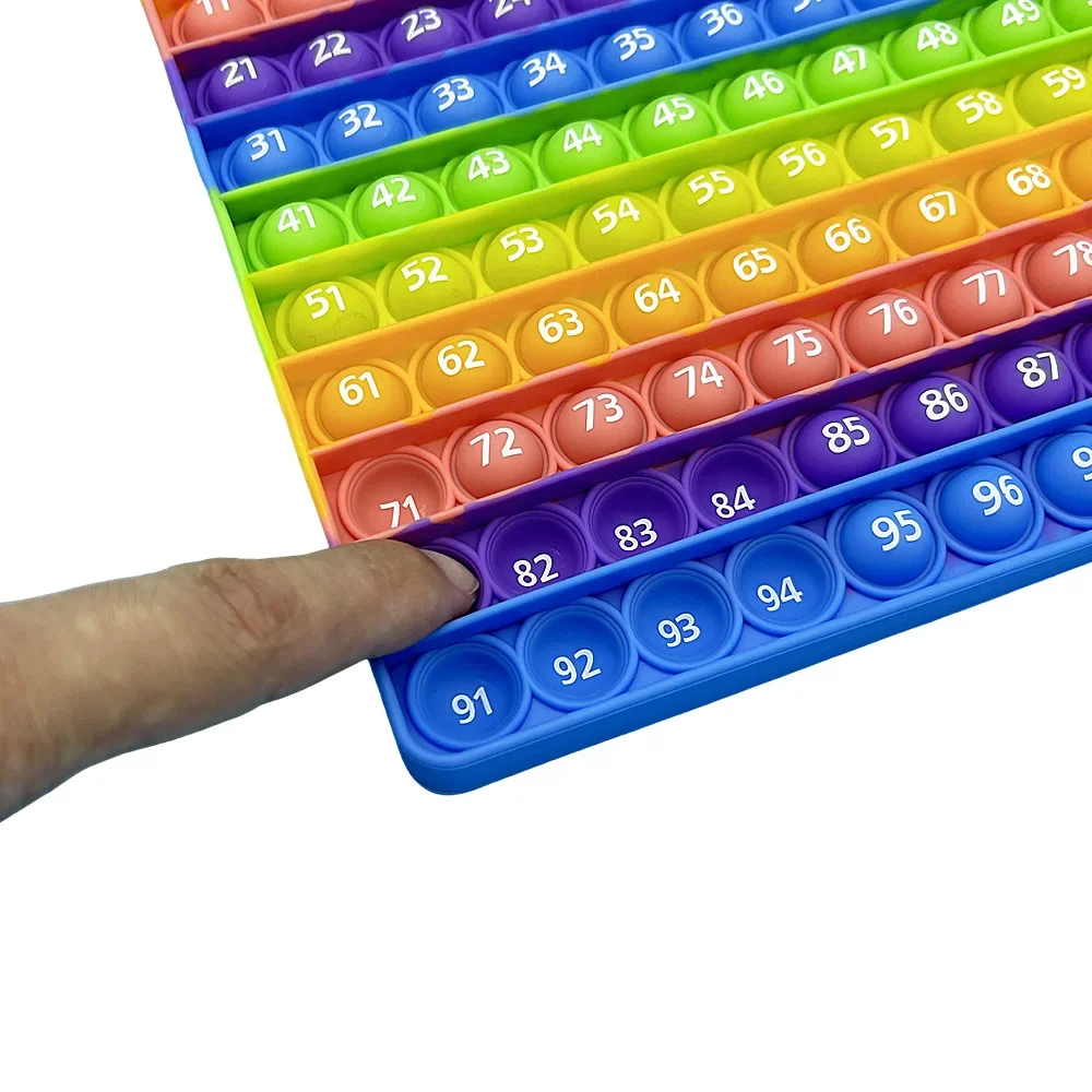 Montessori Learn 1-100 Numbers Figures Counting Math Games Math Teaching Manipulatives Educational Toys for School Kids