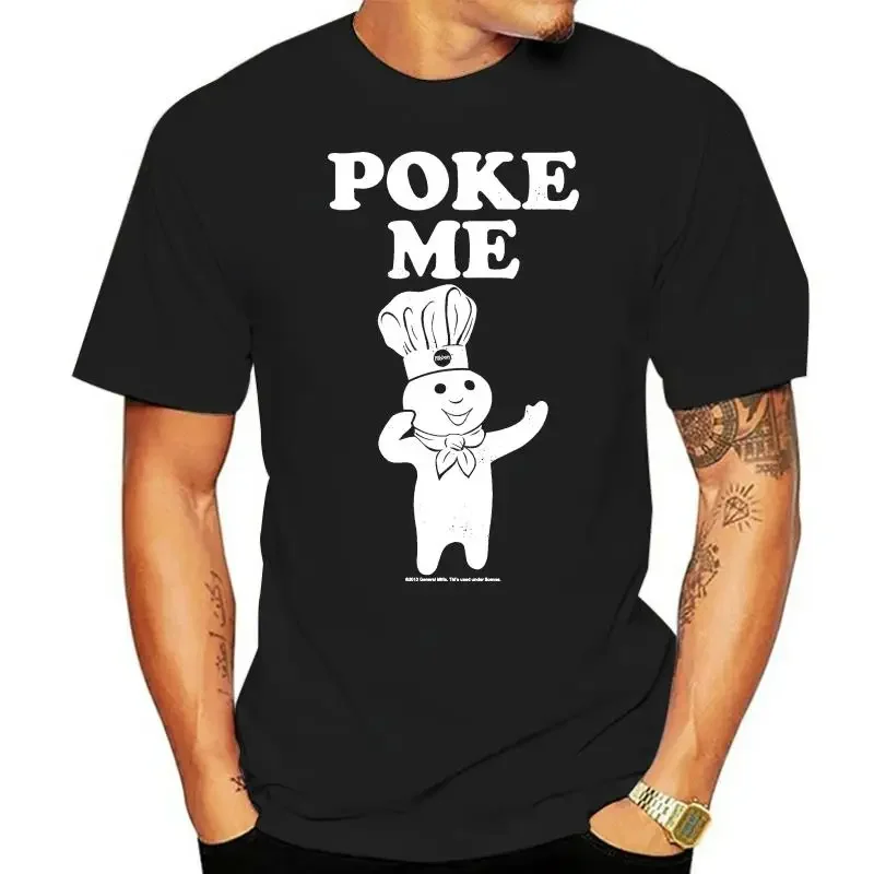 Pillsbury Inside Group Boys Poke Me Printed T-shirt Short Sleeve Cotton Short Sleeve Casual Men's and Women's Clothing