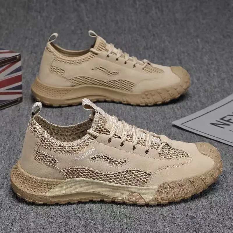 Minimalistische Herren-Freizeit-Wanderschuhe, atmungsaktive, breite Sneaker für den Sommer_voghion.com