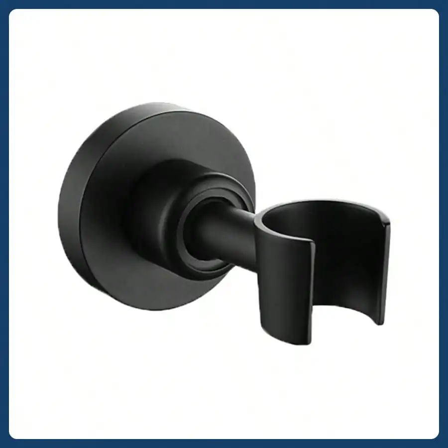 

Настенный держатель для душа, цельнометаллический ручной держатель для душевой палочки, регулируемый ручной держатель для душа, матовый черный