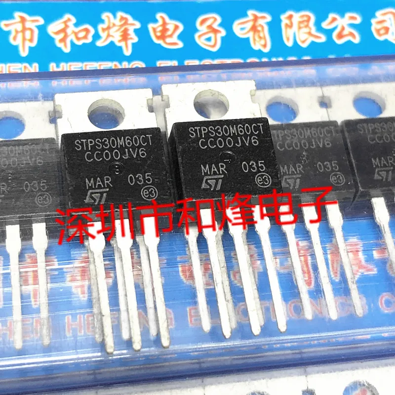 5шт-10шт STPS30M60CT TO-220 60В 30А ОРИГИНАЛ НА СКЛАДЕ