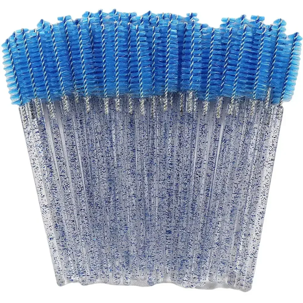 50Pcs Disposable Crystal Professional Makeup Beauty Tool Eyelashes Brush Comb Eye Lashes Extension Mascara Wands Makeup