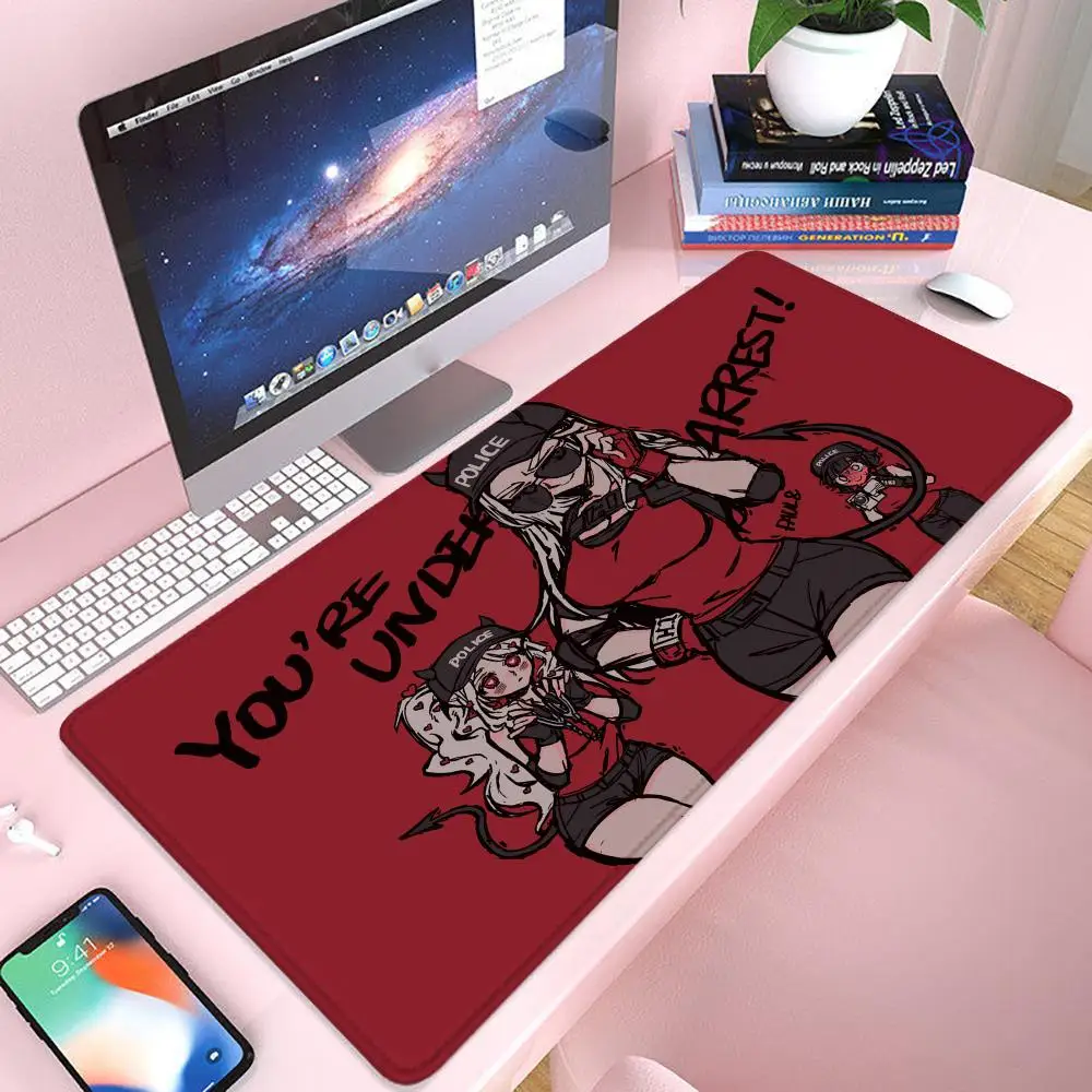 

Коврик для мыши Helltaker, игровой коврик для мыши 900 × 400, геймерский коврик для мыши Xxl, офисные аксессуары, длинный коврик для клавиатуры, коврик для компьютерного стола