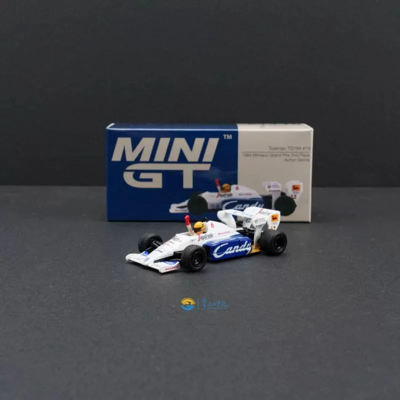 MINI GT 1/64 Lotus 99T Ayrton Senna Toleman TG184 #19 #12 Monaco F1 Diecast Racing Car Model Simulation Collection Cars Boy Gift view 5