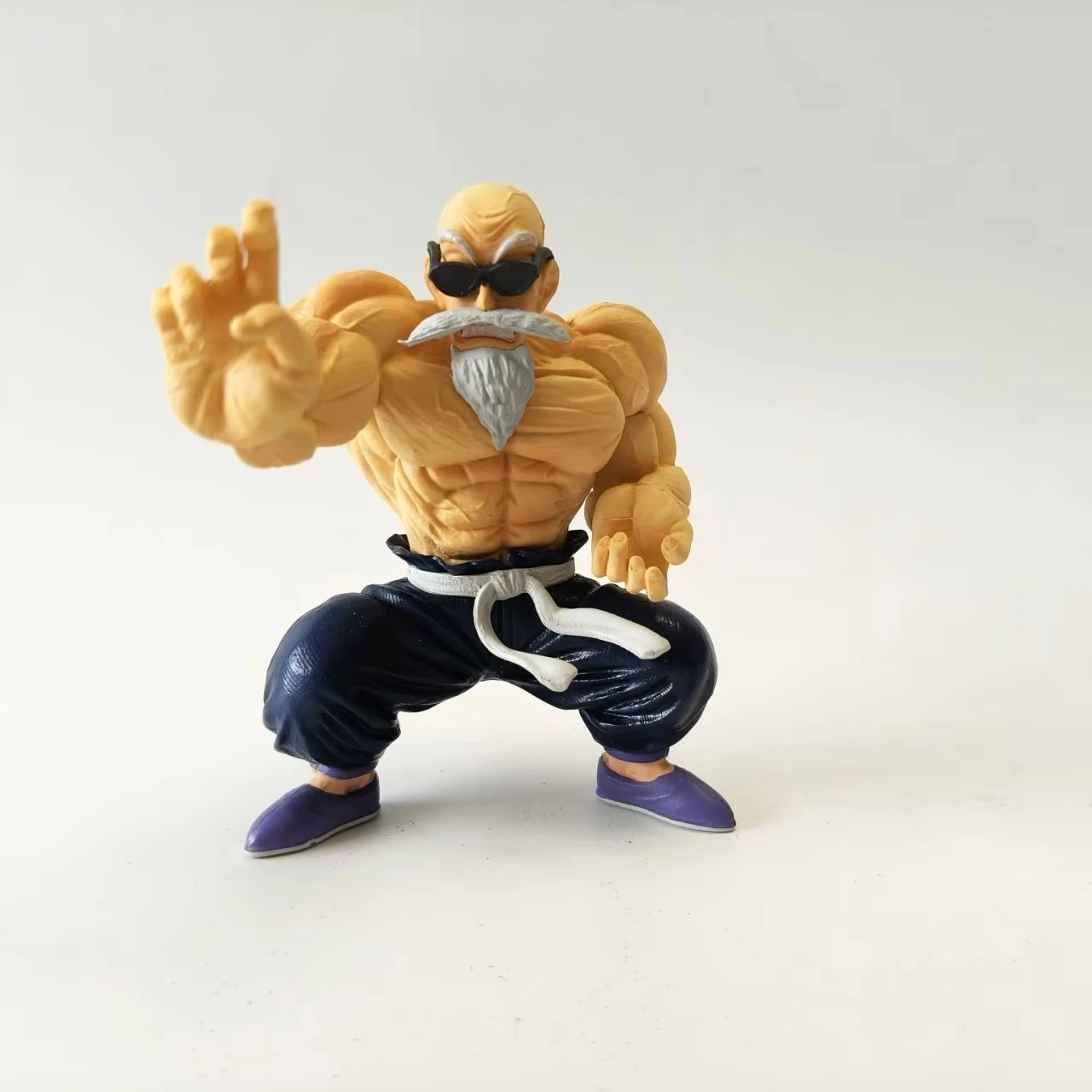 9cm Dragon Ball Master Roshi Anime Figure Muscle Series Q Version PVC Statue Action Figure Model Children Dolls Christmas Gifts