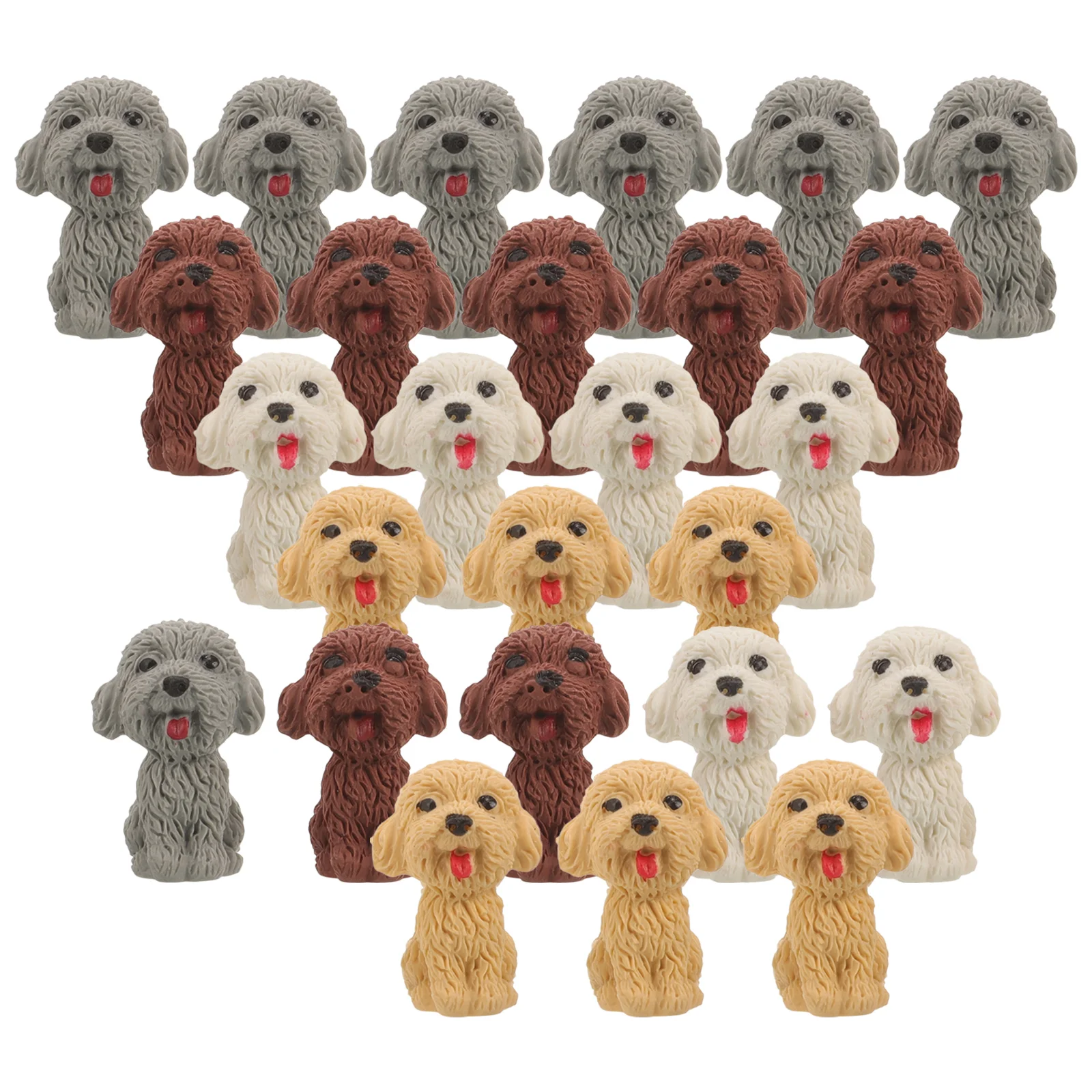 

36 Pcs Puppy Eraser Animal Erasers Gift Bag Small for Kids Party Favors 8-12 Prizes in Bulk School