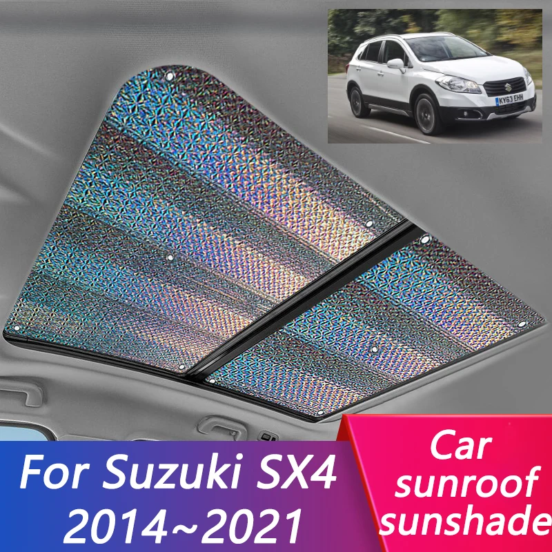 2x Sunshade For Suzuki Crossover SX4 S Cross 2014~20212017 Sunroof Sunshade Roof Sunscreen Heat Insulation Cover Window Visor