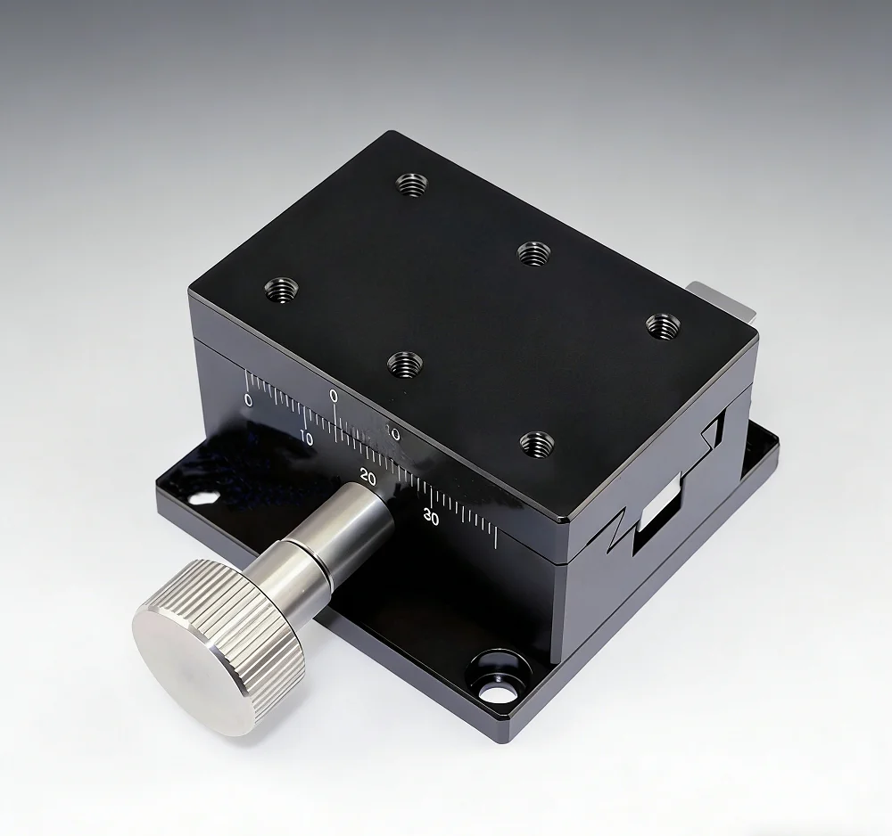 Manual Linear Translation Stage Dovetail Guide Precision Positioning Sliding Table with Micrometer Adjustment for Optical Experi