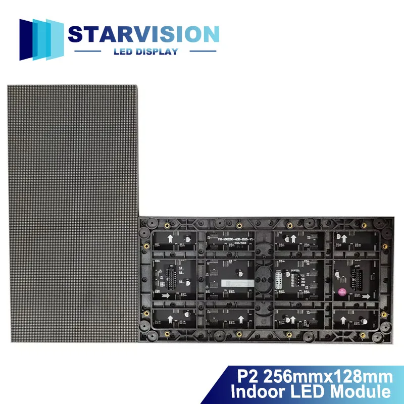 

P2 High Resolution Indoor LED Module 320X160mm Matrix Full Color Panel 160x80 Pixels 3840hz SMD Programmable Display Screen