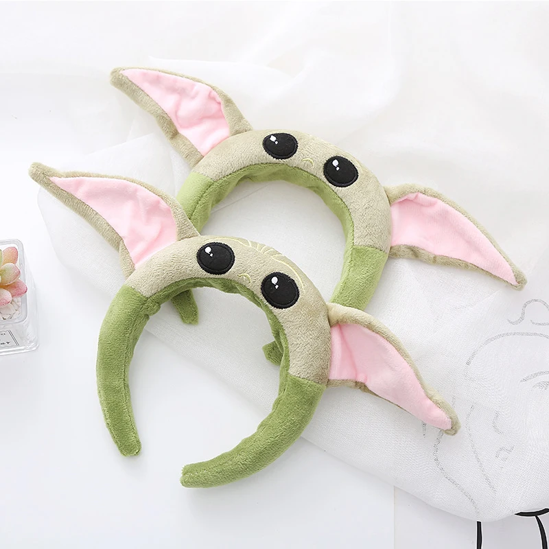 Diadema de Anime de Yoda para bebé de Disney, figura de dibujos animados de alienígena, banda para el pelo para Cosplay, accesorios para el cabello