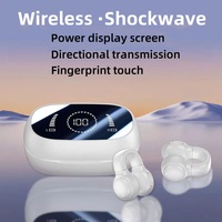 [Cool Upgrade] M47 Ear Clip Headphones Bluetooth Wireless Long Battery Noise Reduction Sports No Painless Wear for a Long Time
