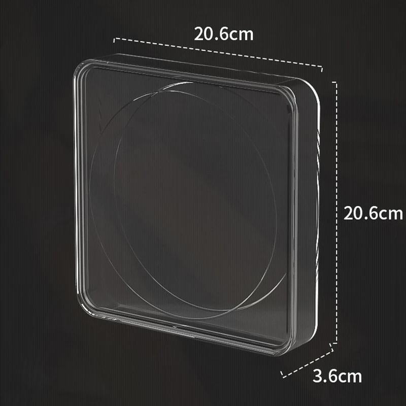 Transparent Sealed Cigar Box Humidor with Shelf Large Capacity PET Storage Case for Premium Cigarettes