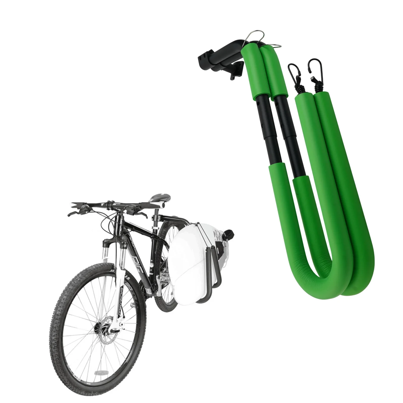 Shortboard Surfboard Stand Water Sports 20.3cm Height Aluminum Alloy+Foam Cotton Black/Green Rack Bicycle High Quality