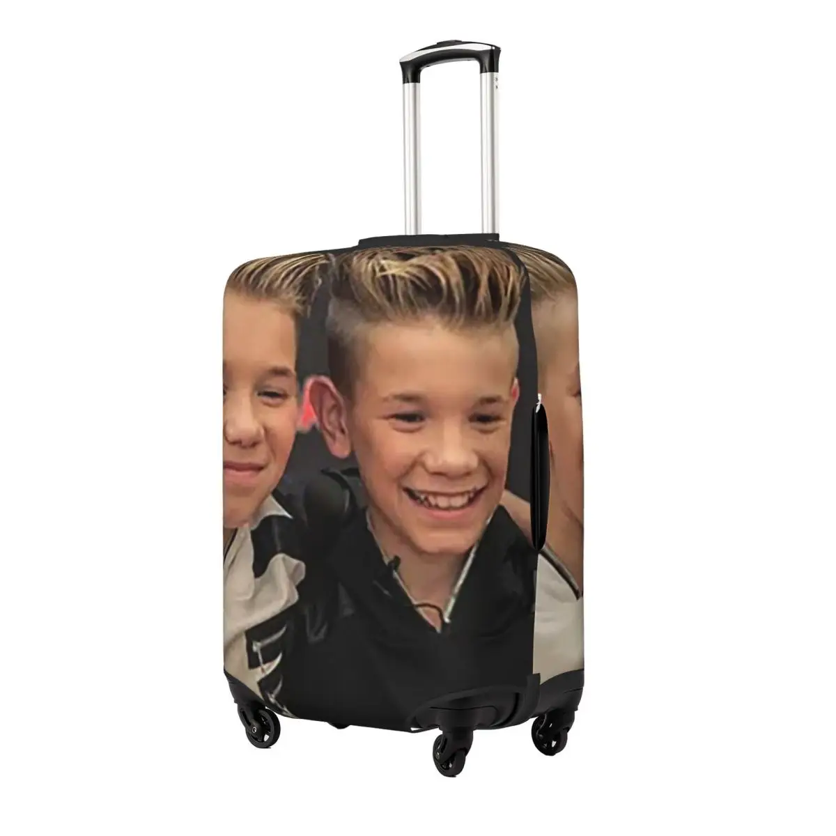 

Marcus And Martinus Sweden Norway Eurovision Suitcase Cover Protection Elastic Travel Luggage Protector Covers for 18-32 Inch