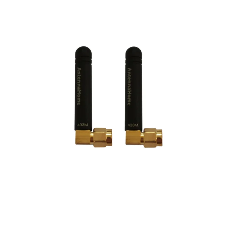 

AntennaHome 2pcs 433MHz Antenna，bended connector Lora 433M Omnidirectional Antenna SMA Male DTU Module Antena AH1G.103