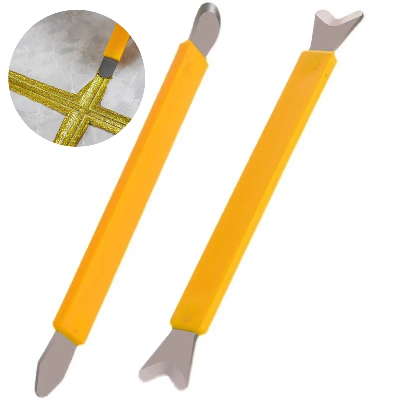

Tungsten Steel Tile Caulk Finishing Tool For Kitchen Bathroom Tile Wall Internal And External Corners Scraping Tile Grout Tool