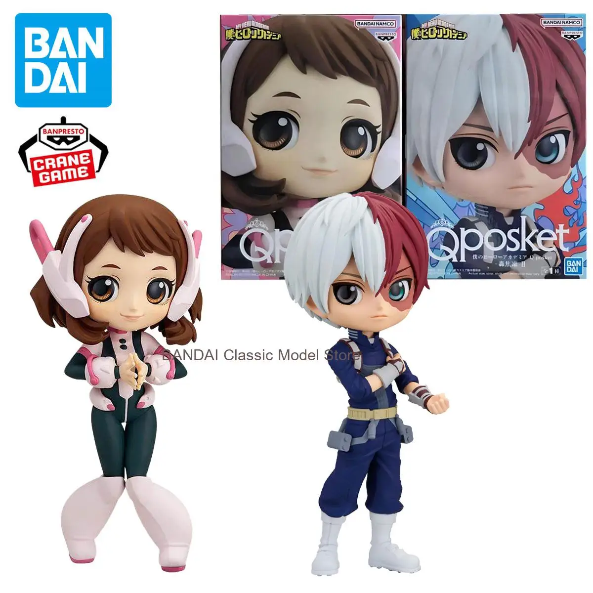 En Existencia, Figura de Acción Original de My Hero Academia, Ochaco Uraraka, Bandai Banpresto Q Posket, Figura Coleccionable, Adornos, Funko Pop