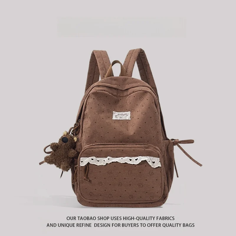 

New Cute Dual oulder Bapa for Girls School Bag High Aesthetic Value Versatile Japanese Sle Primary And Middle School ...