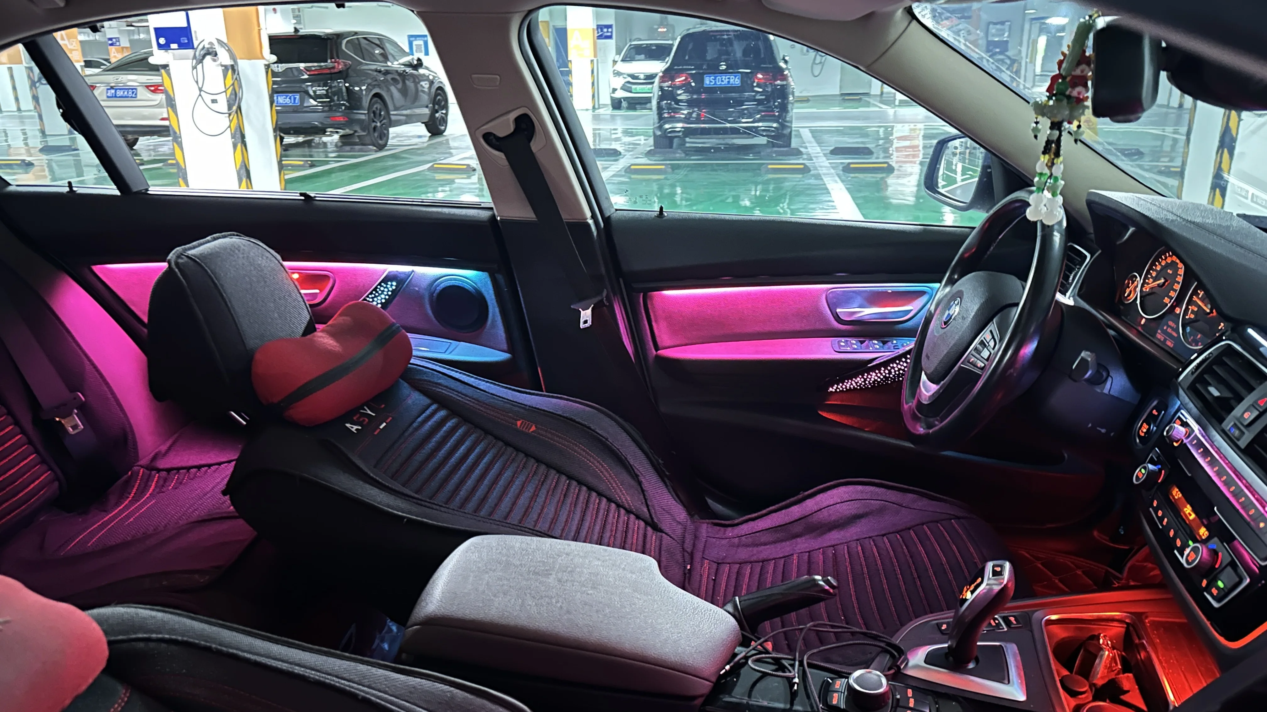 ICarsin 64 Warna Lampu Ambient Dinamis Star Upgrade Kit untuk BMW F30 F34 Seri 3 2014-2019 Aksesoris Pencahayaan LED Interior