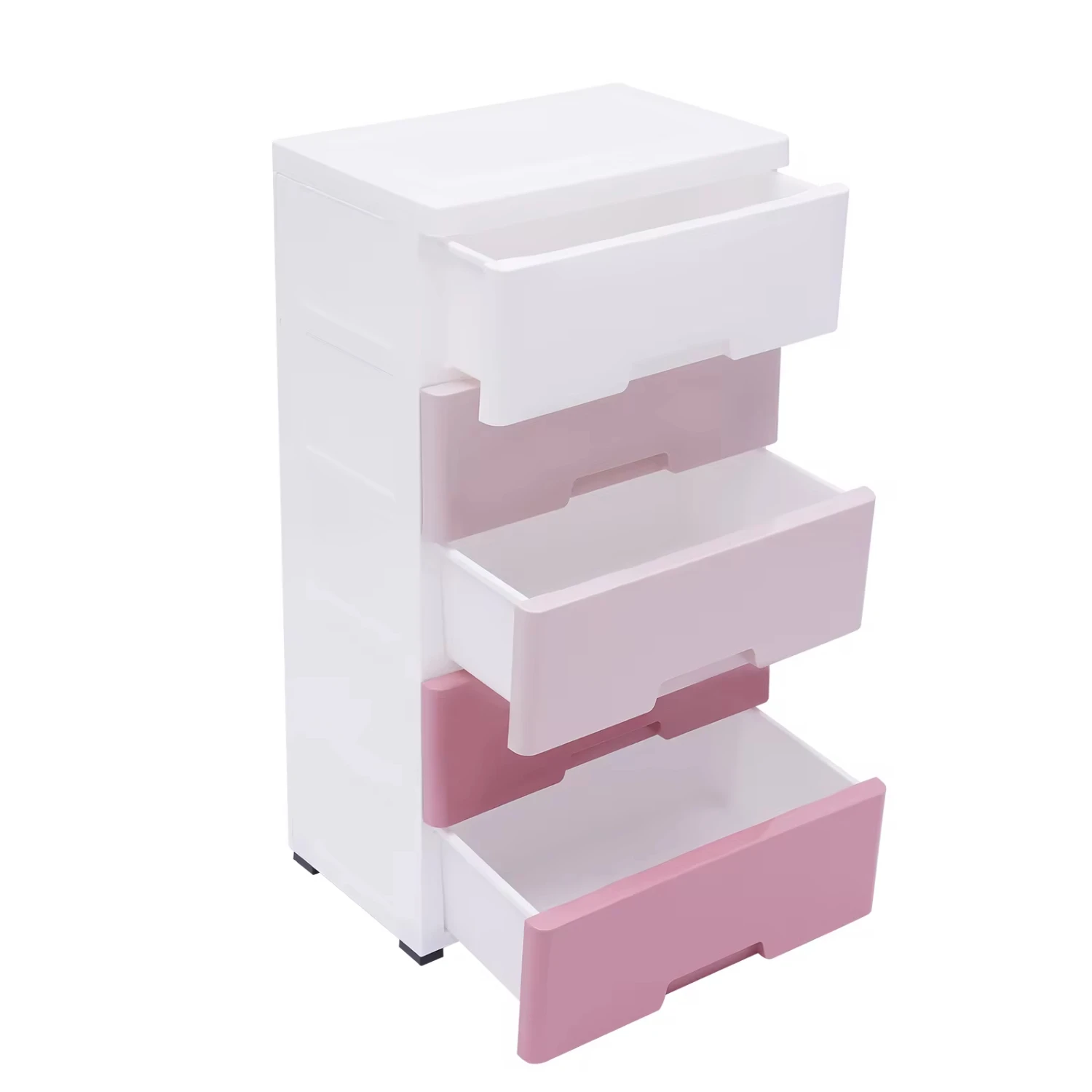 New Cupboard 5-layer  Drawers Clothes  Tower  Dressers with 5 Drawers Pink