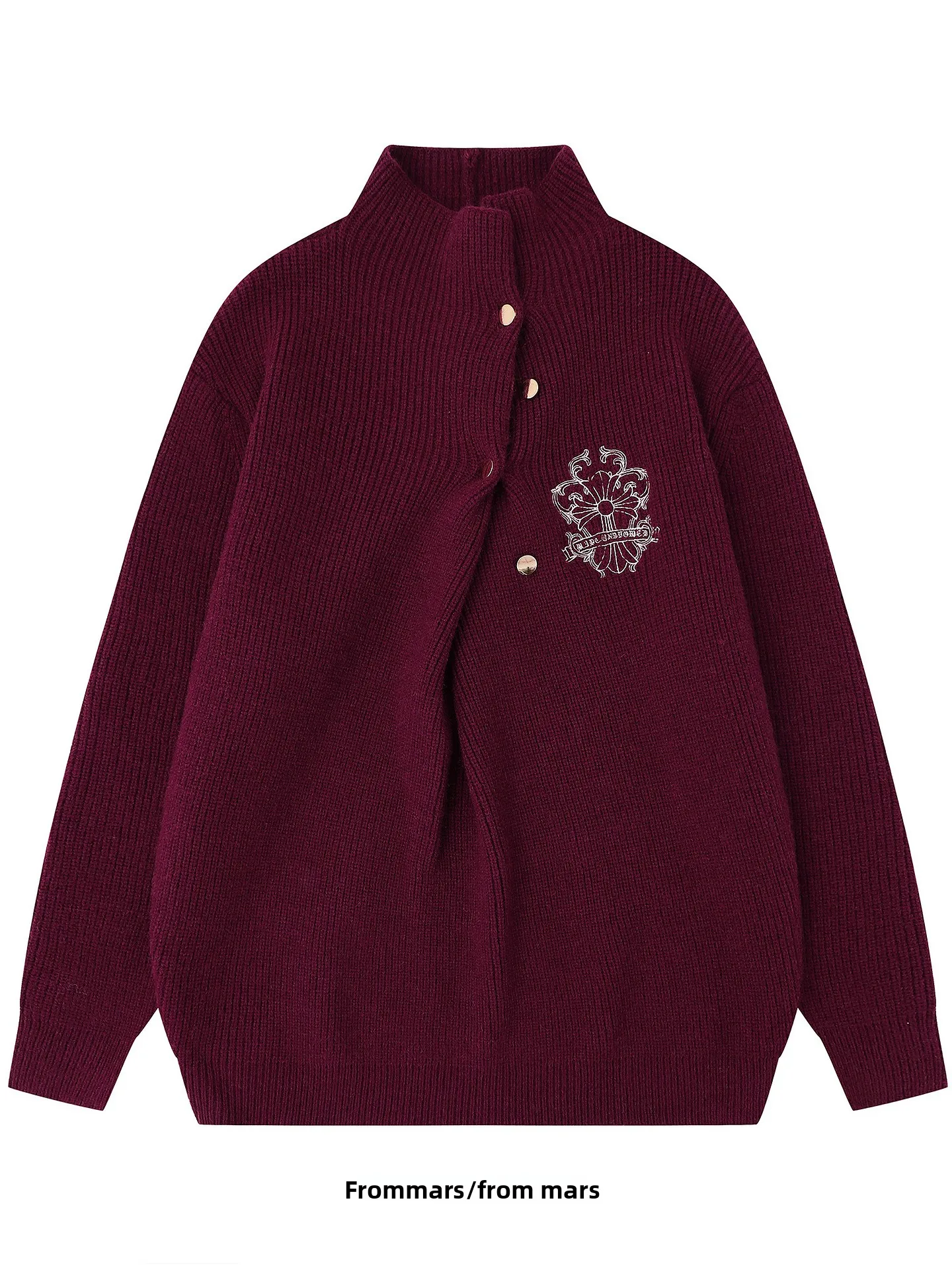 

from Heart Reconciliation Irregular Sweater Long Sve High Collar Men's Ethnic Faion Winter Collection 2025