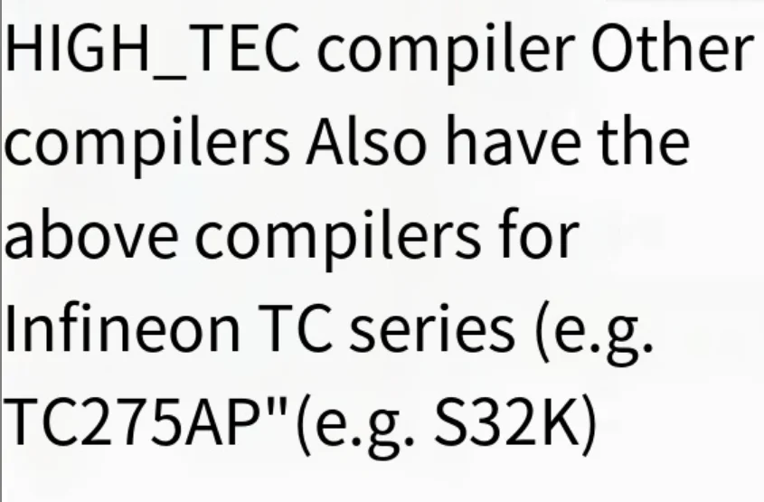 

Для Hightec задания greenhills ghs лицензия Infineon tc275 rh850