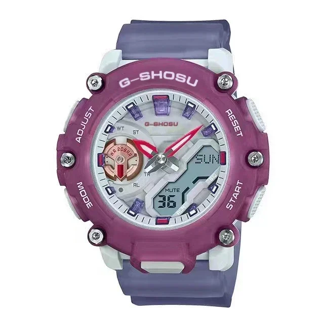 Sportliche digitale elektronische Herrenuhr GMA2200 Voll funktionsfähige Weltzeit LED Auto Hand