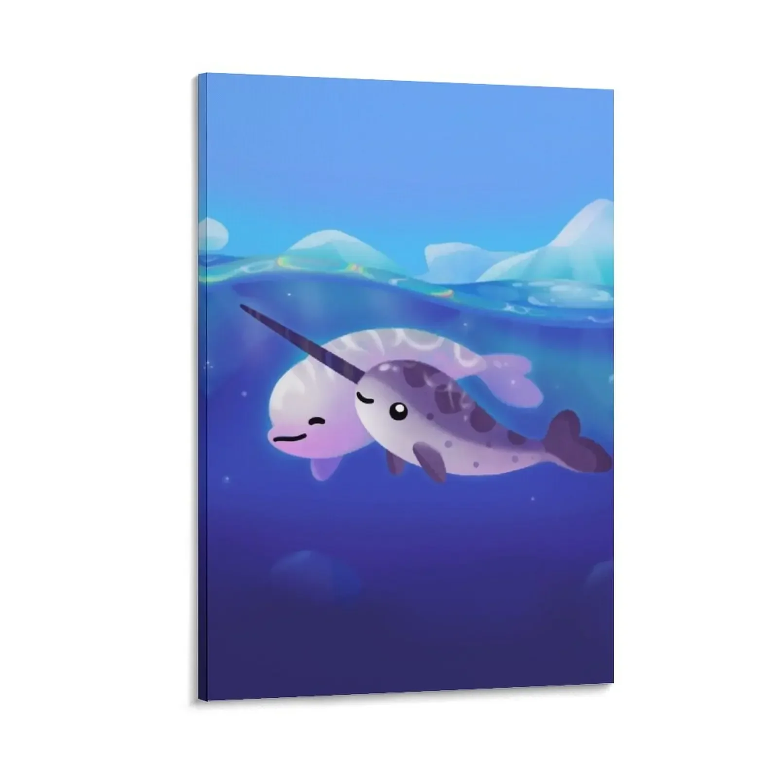 

Beluga and Narwhal Canvas Painting poster mural posters painting