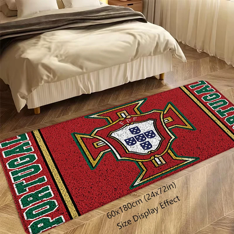 Football Entrance Doormat Living Room Rugs Foot Carpets Floor Mats Non-Slip Portugal Kitchen Carpet Soccer Balcony Decoration