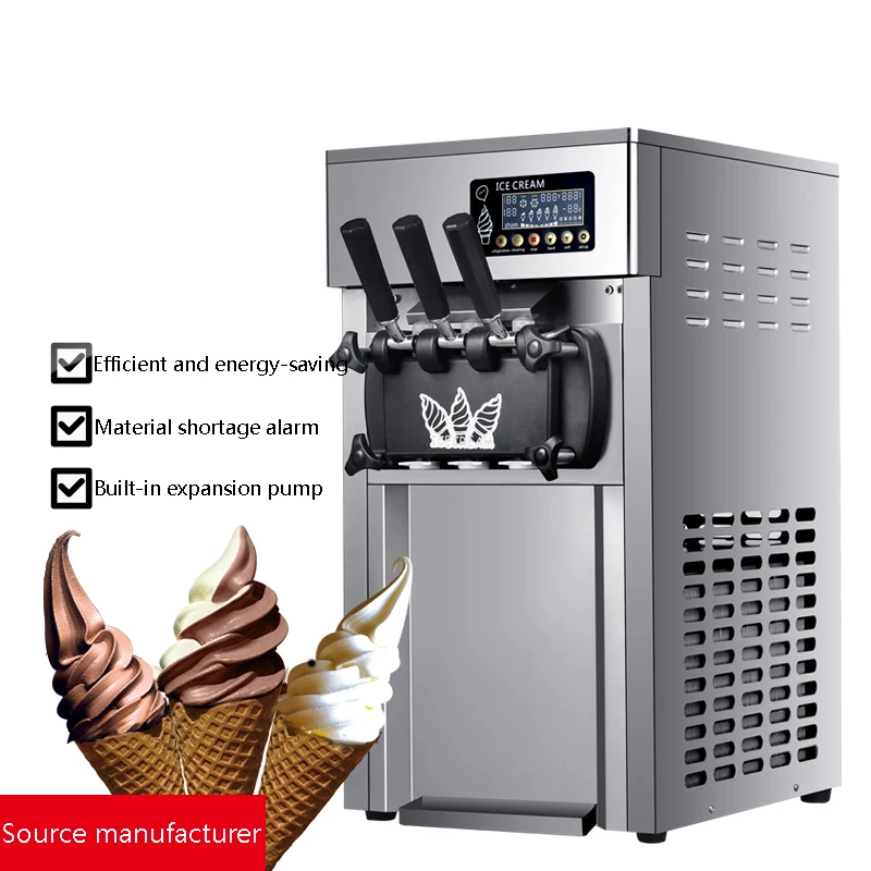 Commercial Soft Ice Cream Machine Factory Outlet Ice Cream Maker Desktop 3 Taste Ice Cream Vending Machine