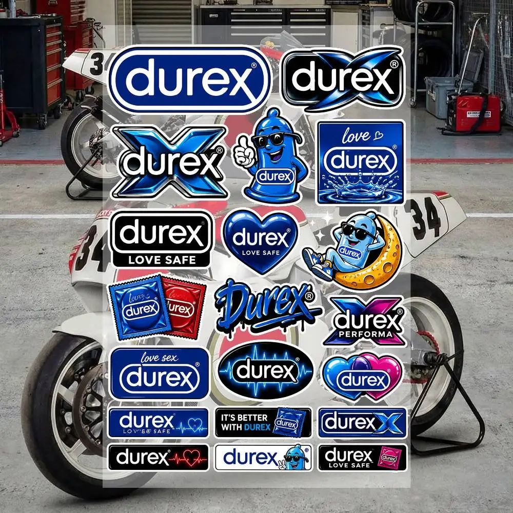 D-urE-x Waterproof Vinyl Stickers for Car Motorcycle Bike Skateboard Laptop Bottle Phone