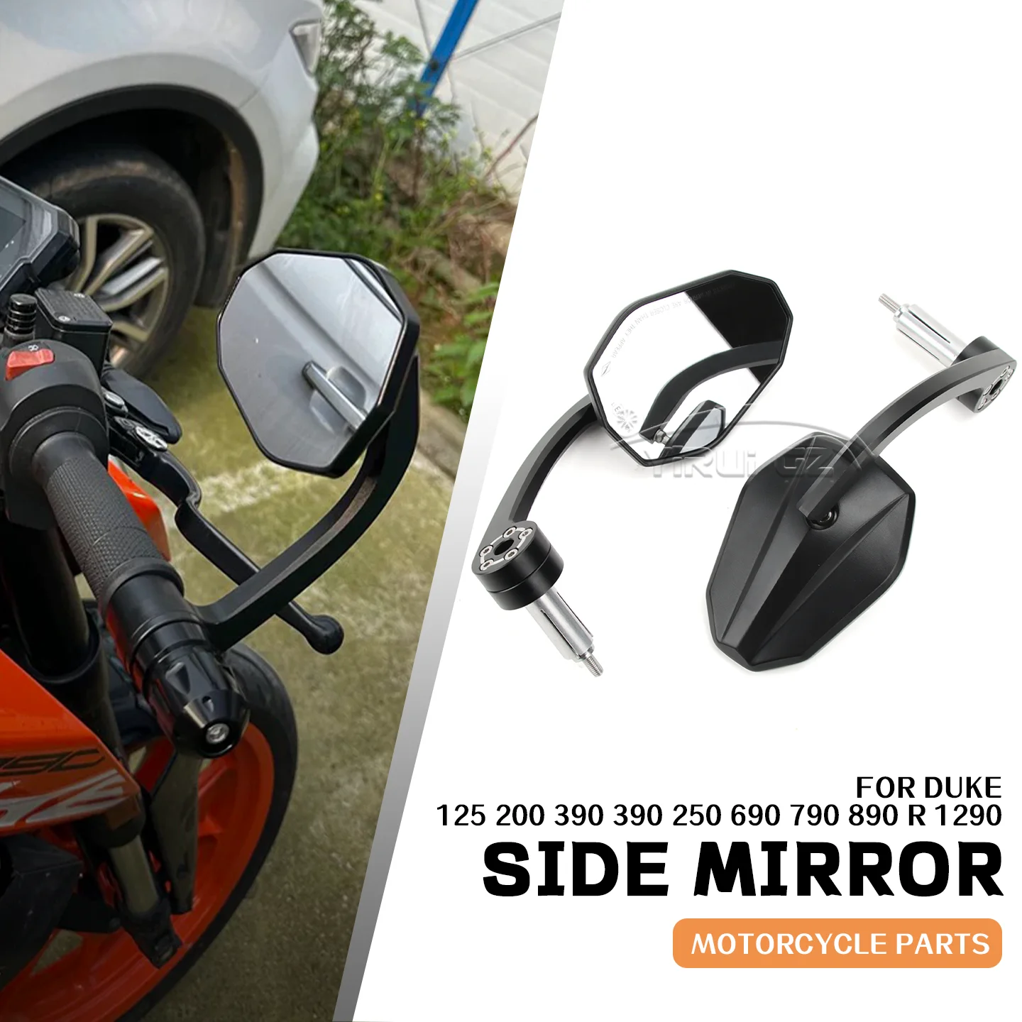 

Для DUKE 390 250 125 690 790 890 890 R 1290 super Duke мотоциклетное зеркало на конце руля, боковые зеркала заднего вида, широкое видение