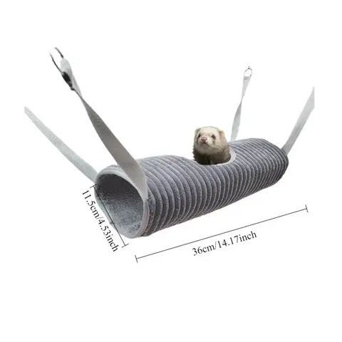 Ferret Tunnel Hammock Warm Winter Hanging Bed for Small Pets Squirrel Hamster Tunnel Nest Pet Supplies