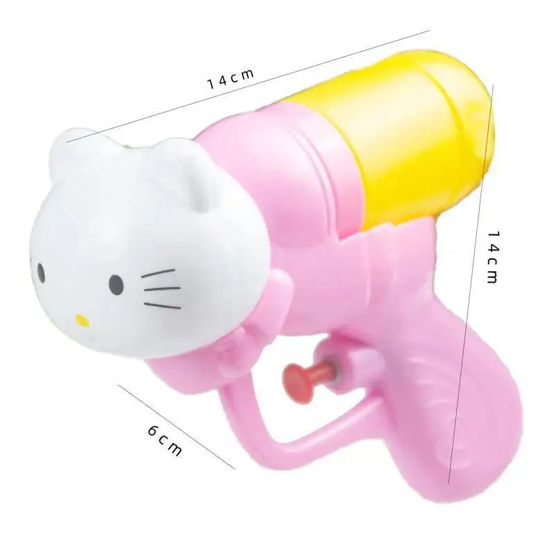 Sanrio Hello Kitty pistolet na wodę dla dzieci kreskówka słodka tryskająca zabawka na lato do łazienki na świeżym powietrzu Kawaii dla dzieci Squirt